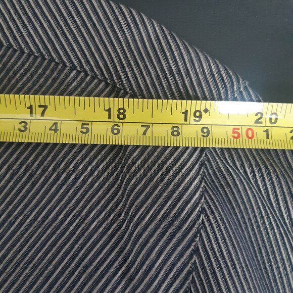 Harry Rosen SZ M Cotton Striped Men's Button Up Shirt, Black & Grey - Picture 12 of 14